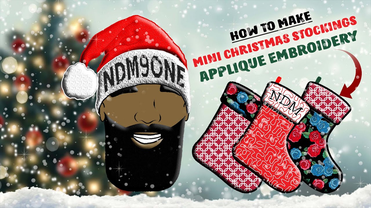 DIY Mini Felt Stocking | In The Hoop Applique | Christmas Embroidery 🎄 | Brother SE625 🧵