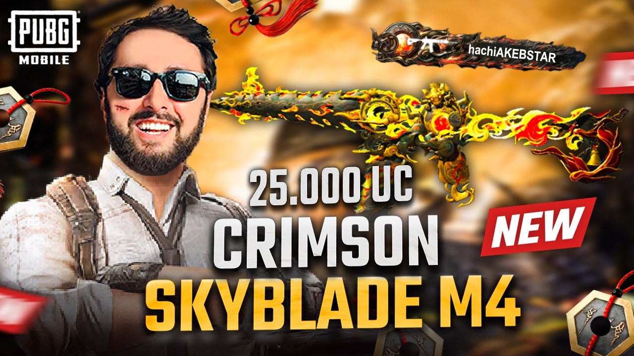 25 000uc ვხსნით ახალ M416 - Crimson Skyblade! გავმაქსავთ?!