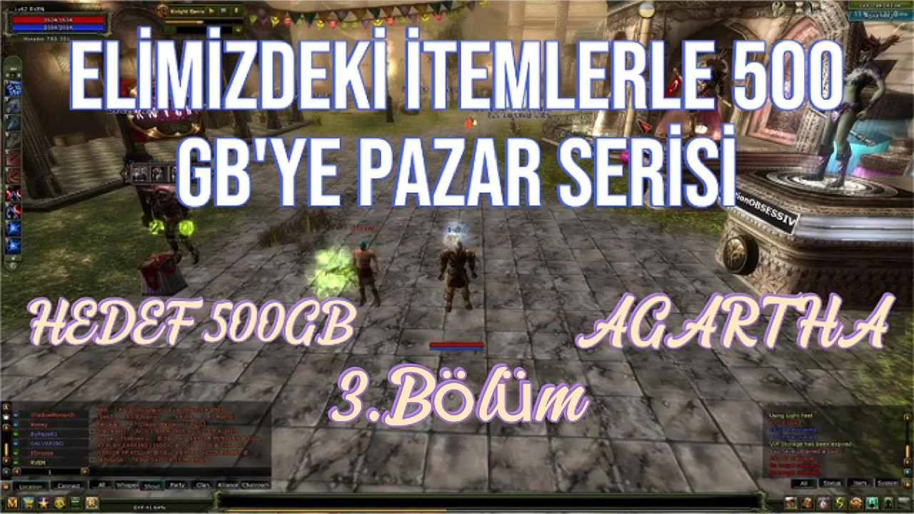 Knight Online | 500 GB’ye Pazar Serisi | Bölüm 3 (Agartha)