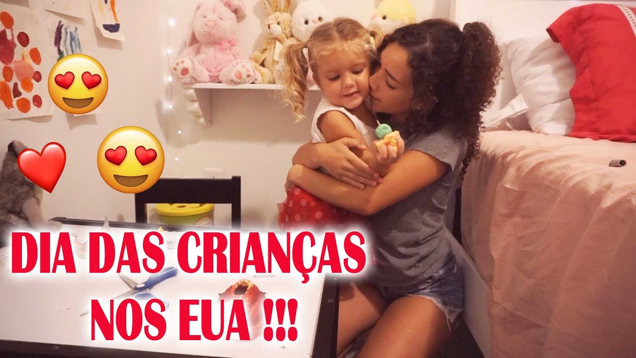 DIA DAS CRIANÇAS NOS EUA!! PRESENTE SURPRESA PARA ELA !!