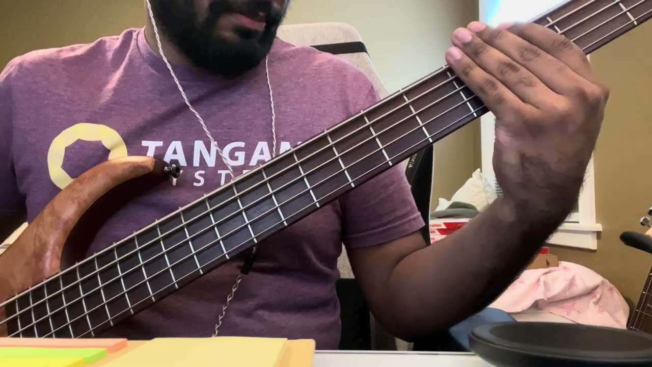 Some funky fusion bass playing
