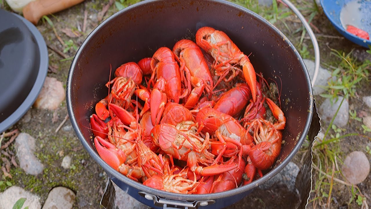 SPICY Crawfish Catch n' Cook on the Riverside!!!