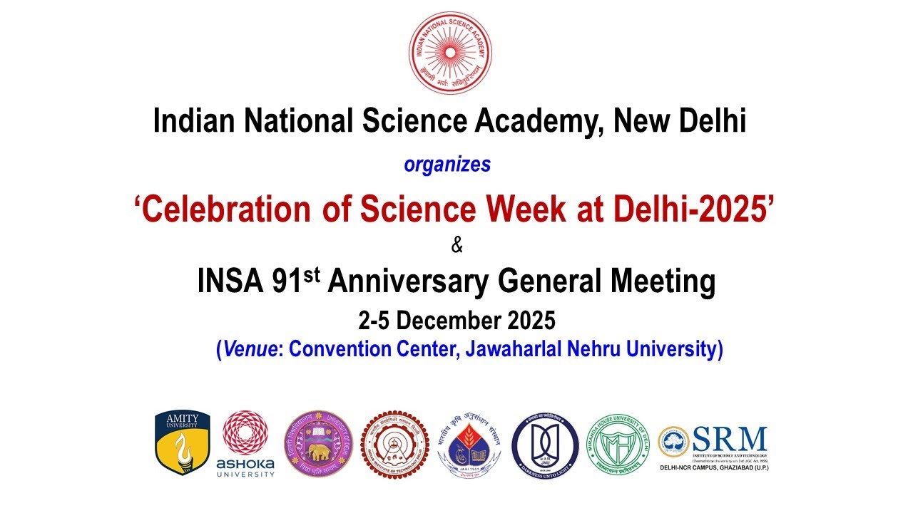 Celebration of Science Week at Delhi-2025, 2-5 December 2025
