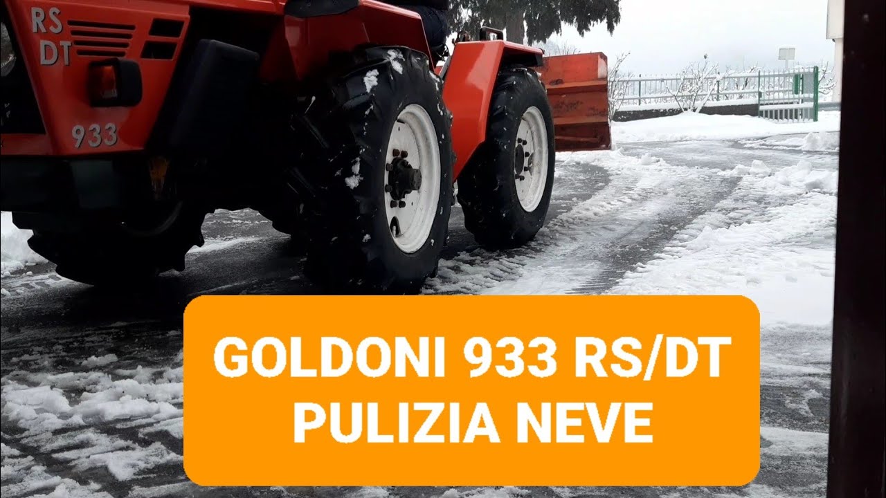 Goldoni 933rs/dt pulizia della prima neve.