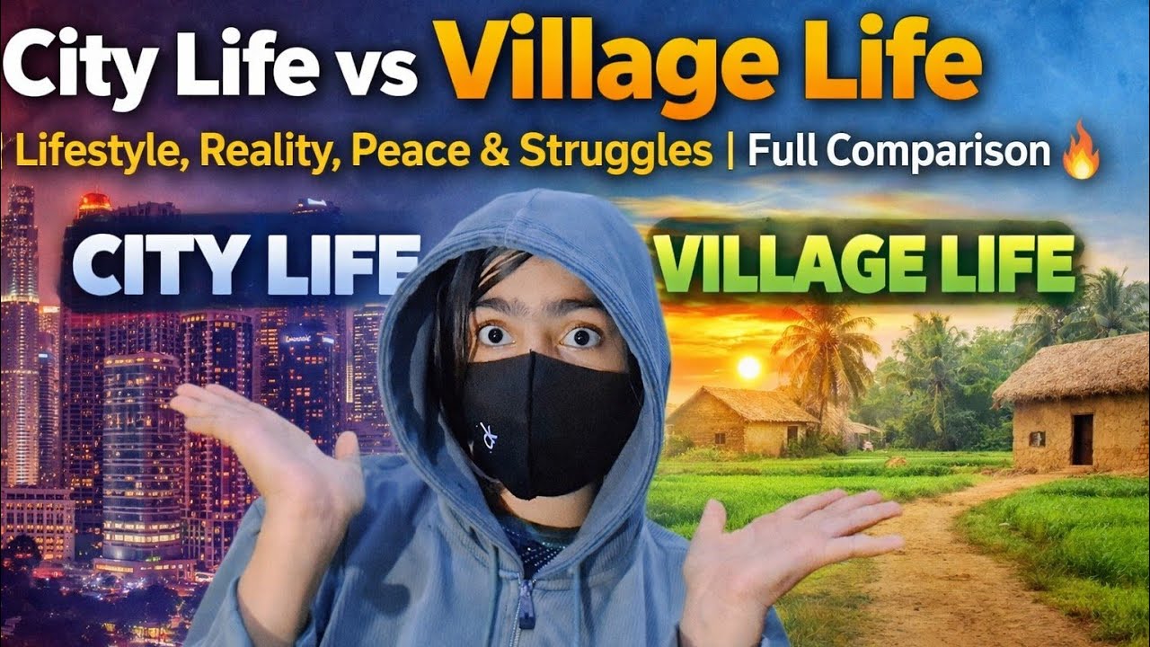 🏙️ City Life vs 🌾 Village Life | Lifestyle, Reality, Peace & Struggles | Full Comparison 🔥