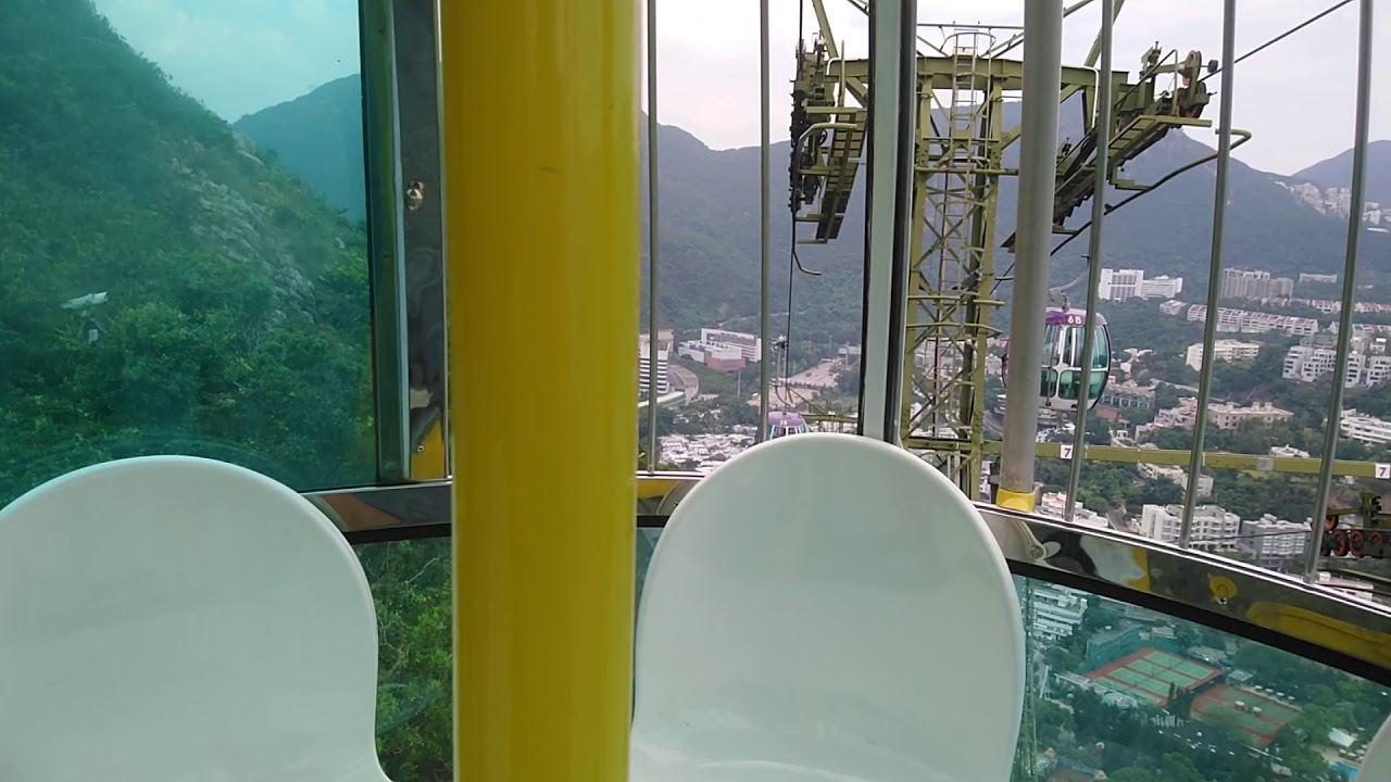 海洋公園 登山纜車B系統 黃色46號 高峰站→海濱站間 前面展望