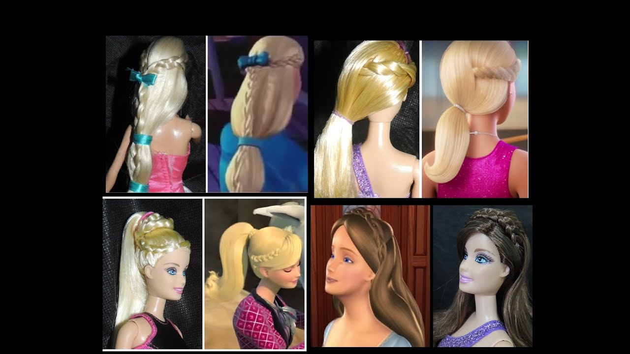 ❤Retrospectiva 2015 Penteados para Barbie