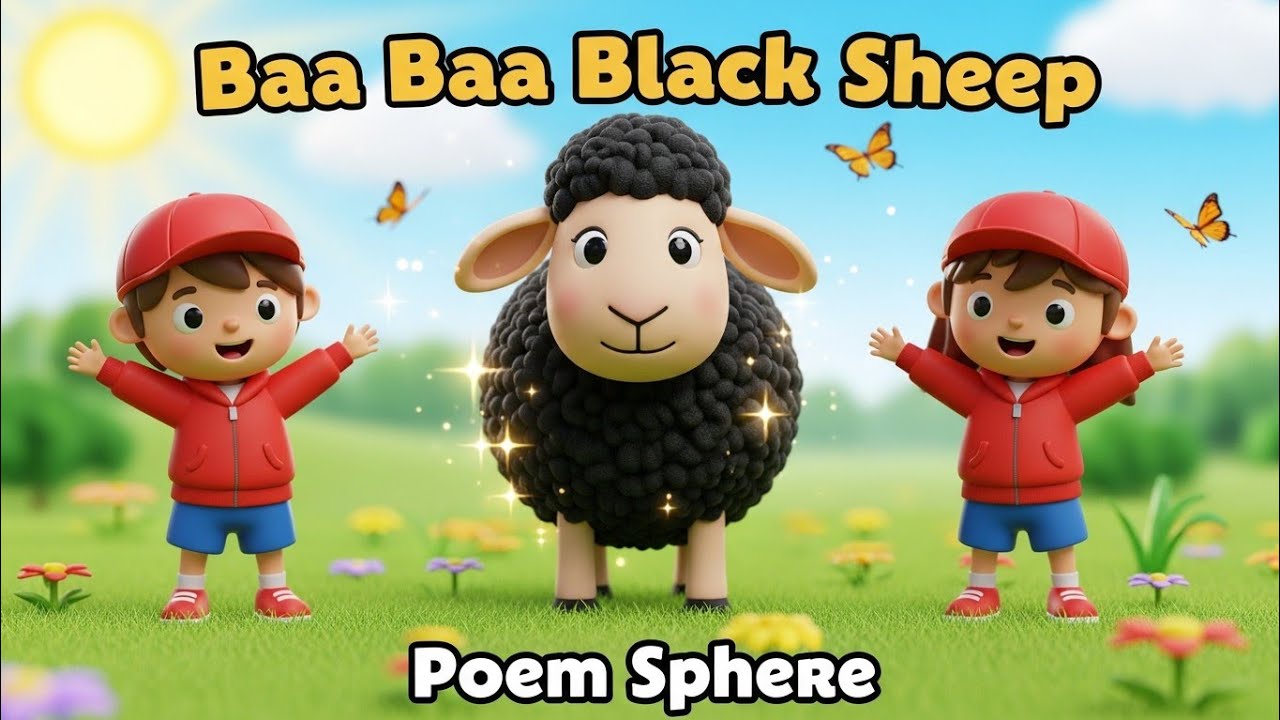 Baa Baa Black Sheep| Nursery Rhymes for kids| 