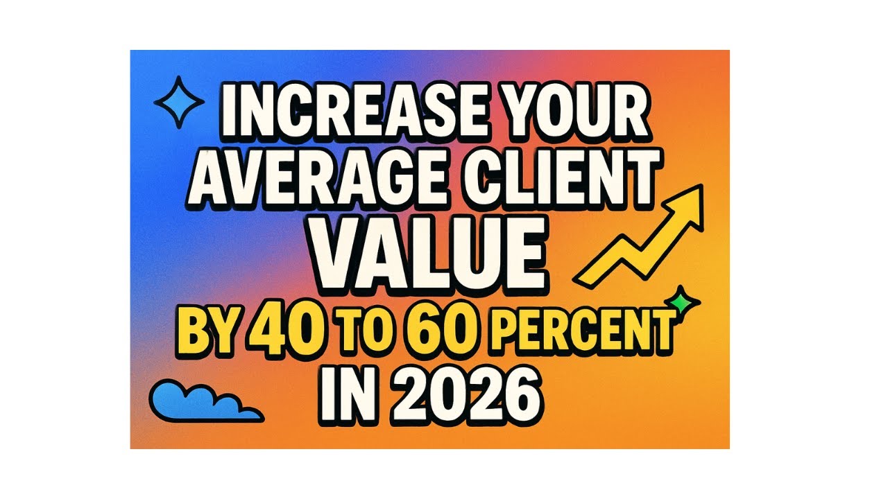 Increase Your Average Client Value by 40 to 60 percent in 2026