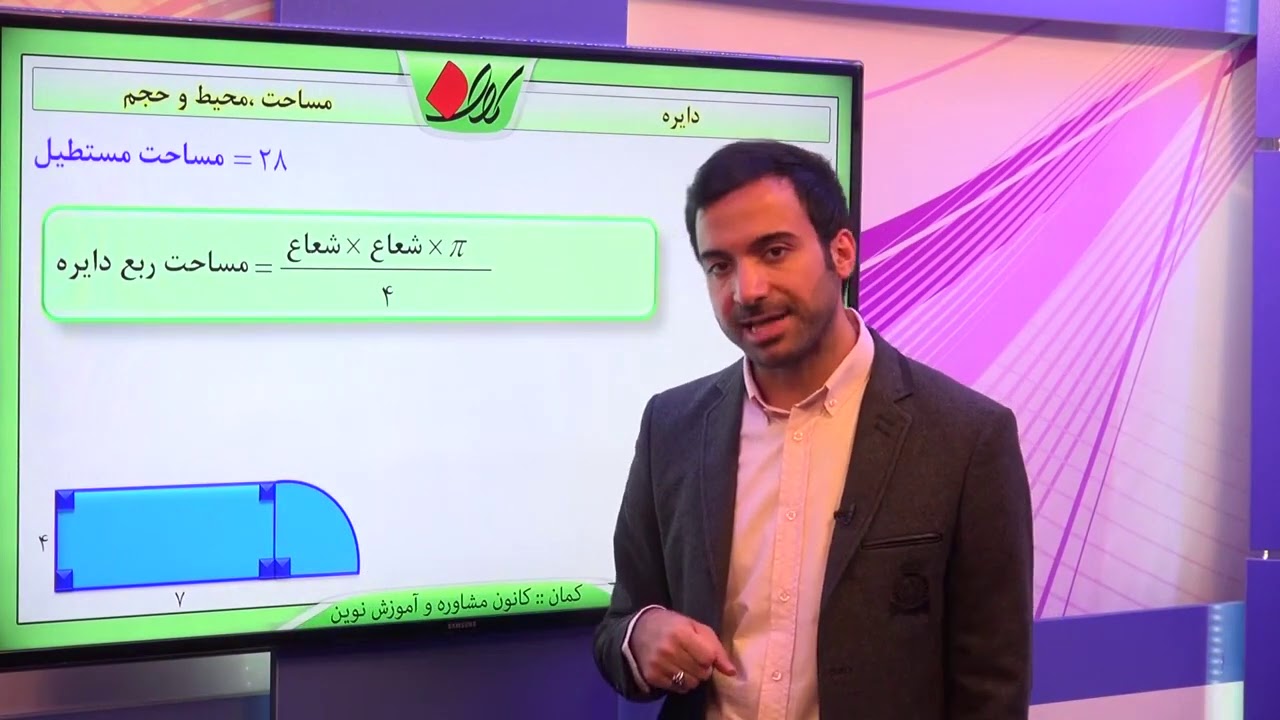 ریاضی ششم   فصل پنجم   مساحت ،محیط و حجم   دایره   قسمت 2