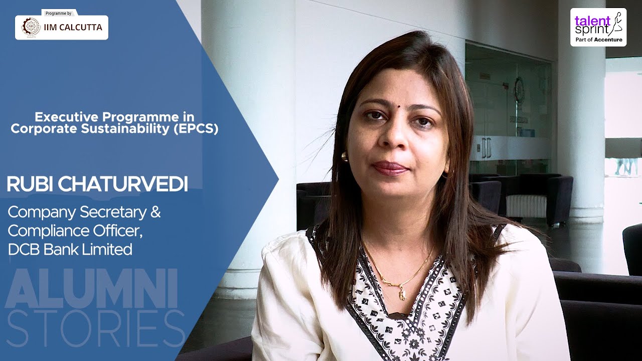 Alumni Stories | Rubi Chaturvedi | Executive Programme in Corporate Sustainability