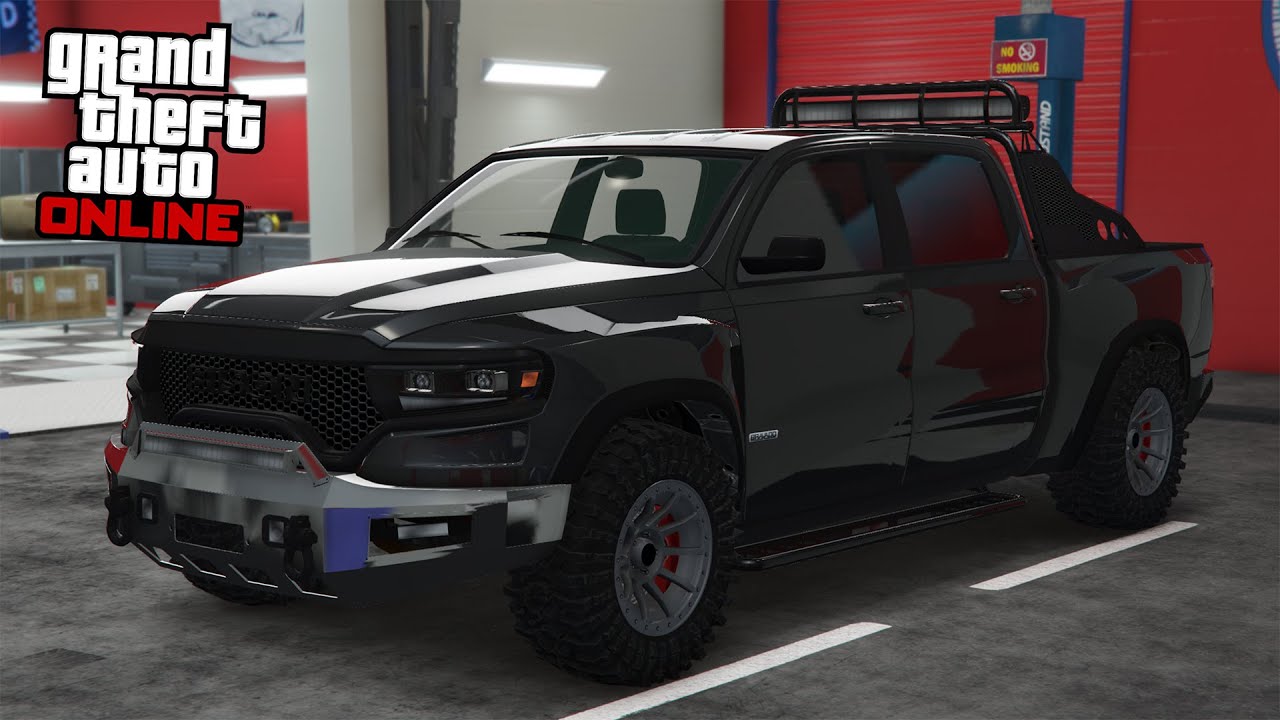GTA 5 Online - Bravado Bison Hellfire XL (Dodge RAM 1500 TRX) - DLC Vehicle Customization