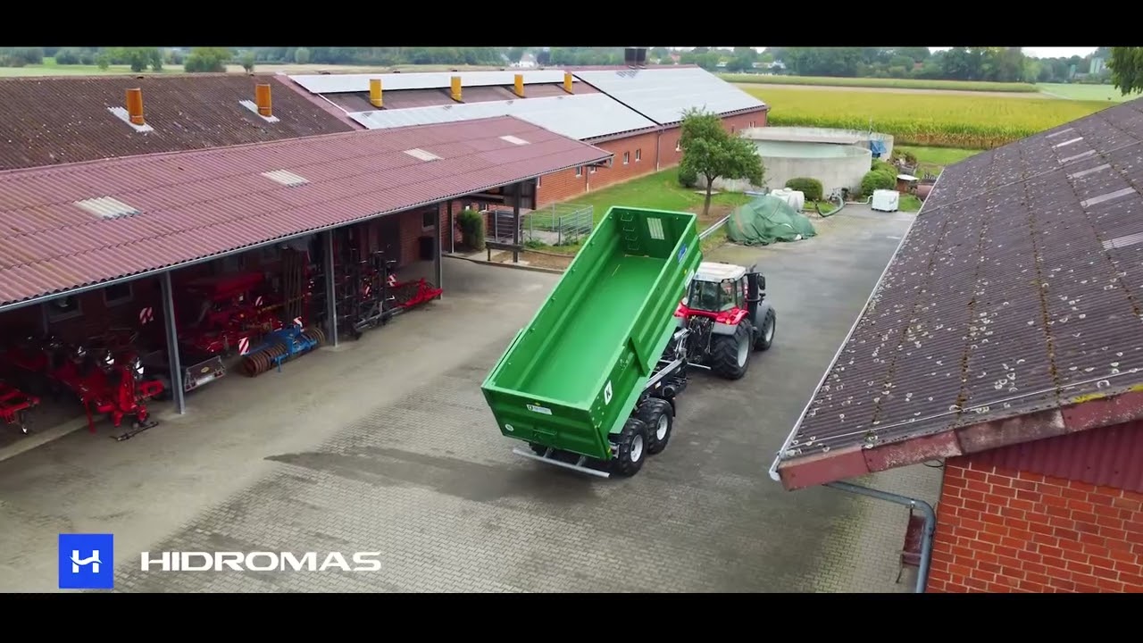 🎥 Hidromas Underbody Cylinder in Action | Agricultural Trailer Tipper Cylinder