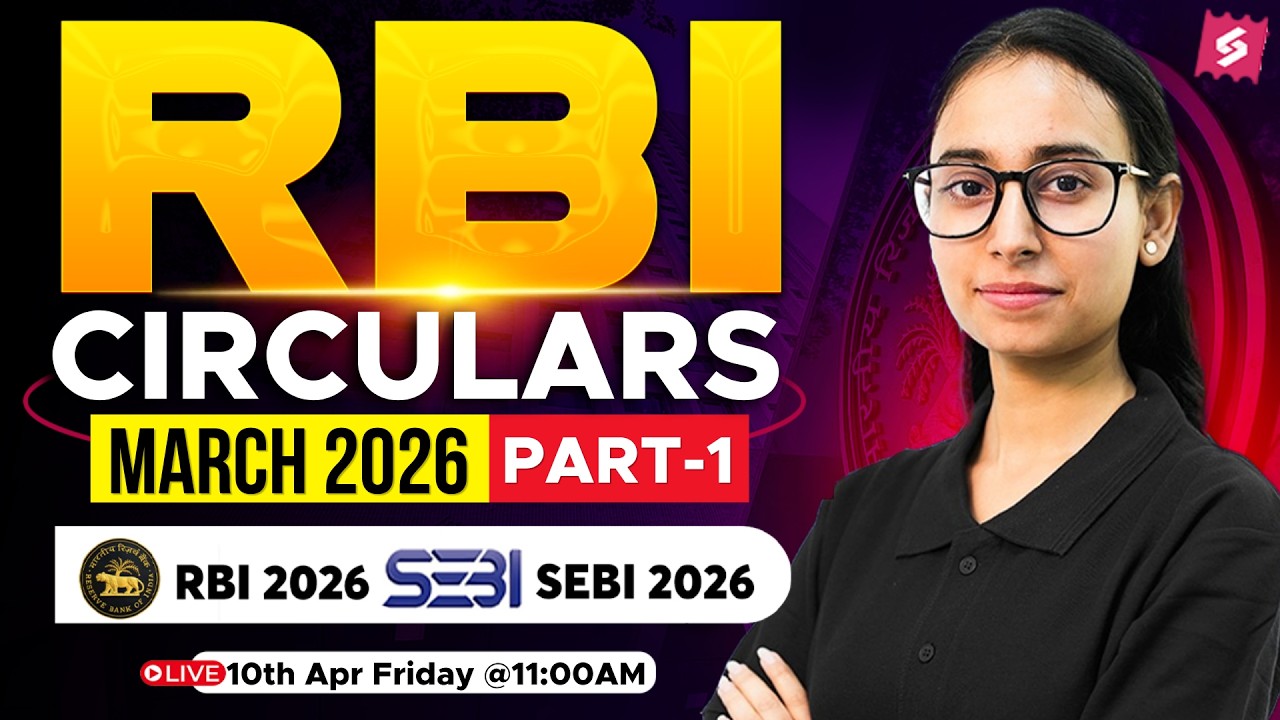 RBI Circulars | March 2026 Part 1 | RBI Circulars for RBI Grade B & SEBI Grade A 2026 | Davinder Mam