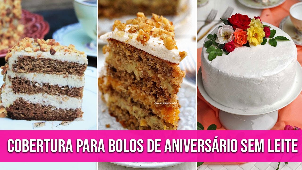 COBERTURA PARA BOLO DE ANIVERSÁRIO SEM LEITE