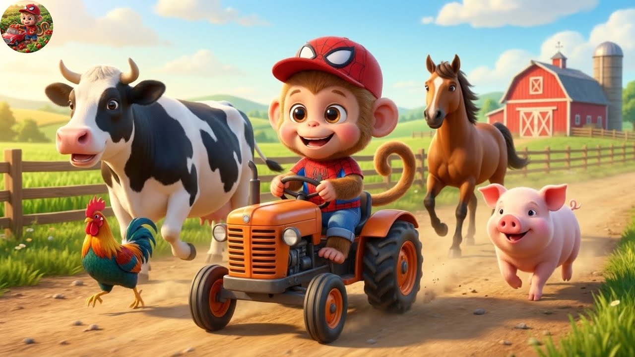 He Reeled WHAT?! Monkey Farmer Catches Baby Shark 😂 | Tractor Farm