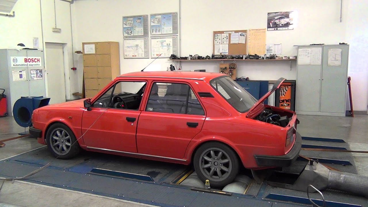 Škoda 120L @ 1,3 Turbo měření výkonu na brzdě ( 72kW )