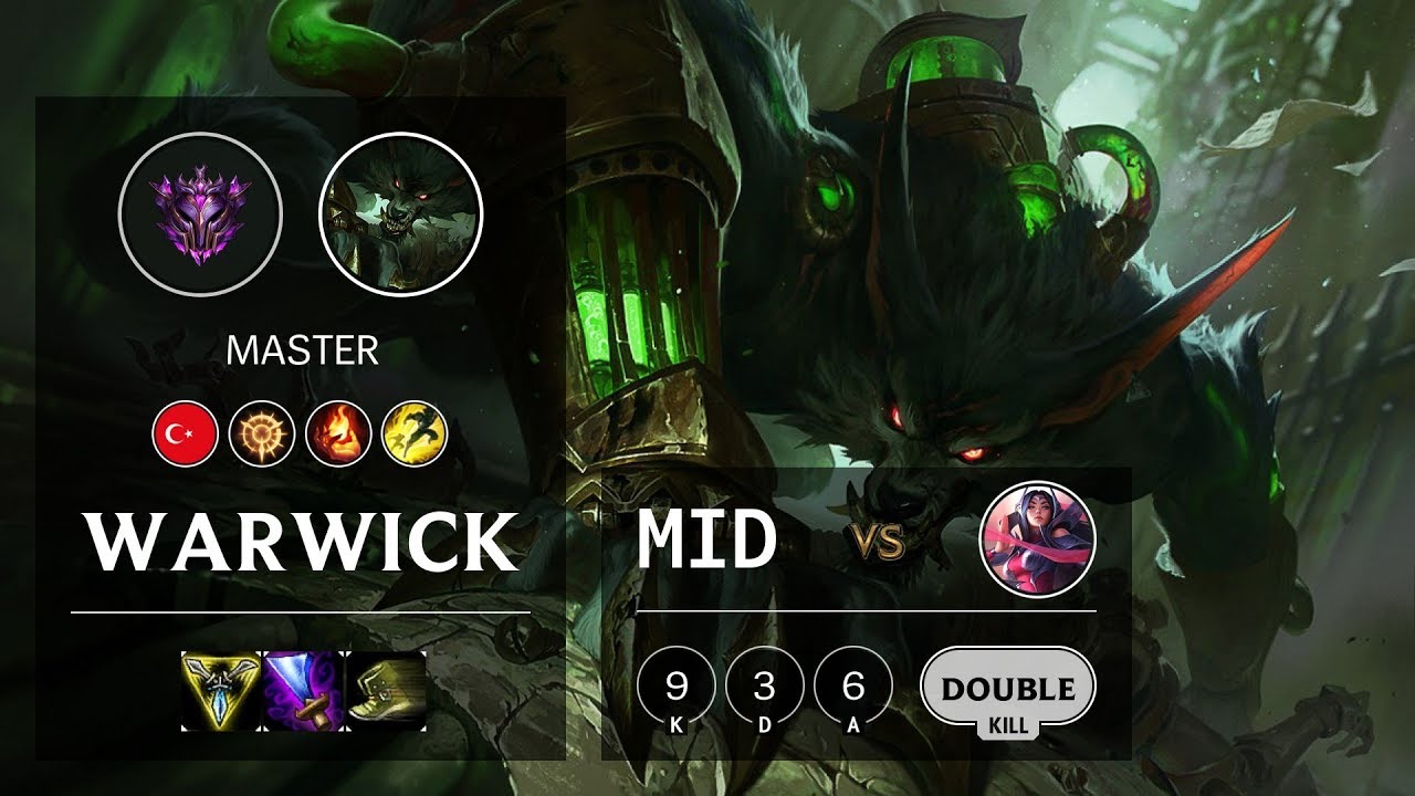 Warwick Mid vs Irelia - TR Master Patch 10.4