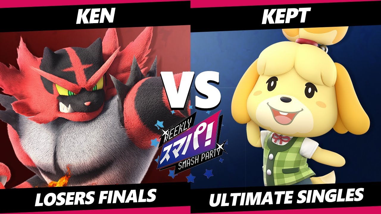 Sumapa 59 Losers Finals - KEN (Incineroar) Vs. kept (Isabelle) SSBU Ultimate Tournament