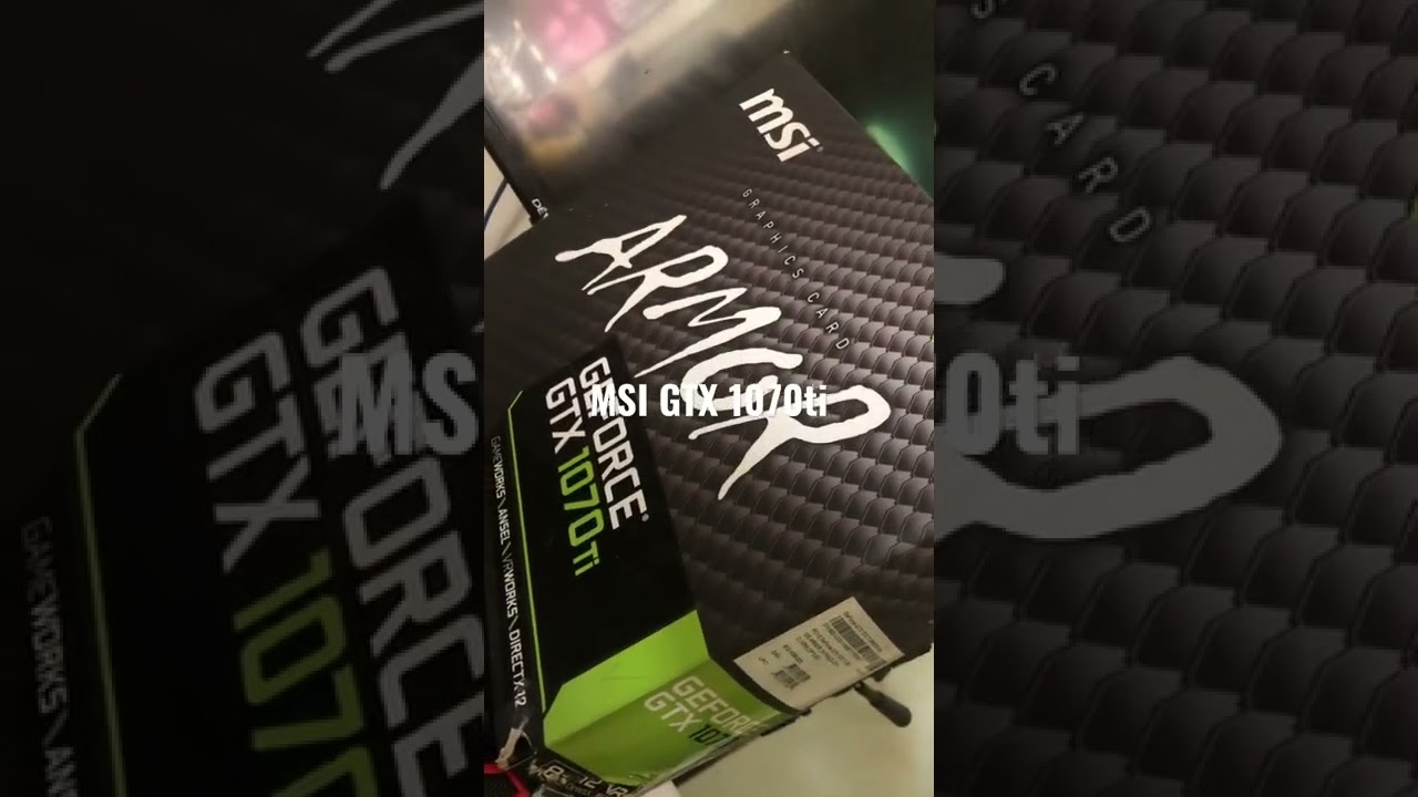 MSI GTX 1070ti - The most Powerful Pascal architecture ever built. 😁😁😁