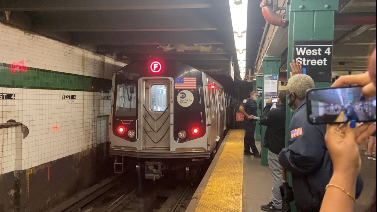 IND Subway: R160B Siemens (F) Train being Evacuated due to Brakes in Emergency at West 4th Street