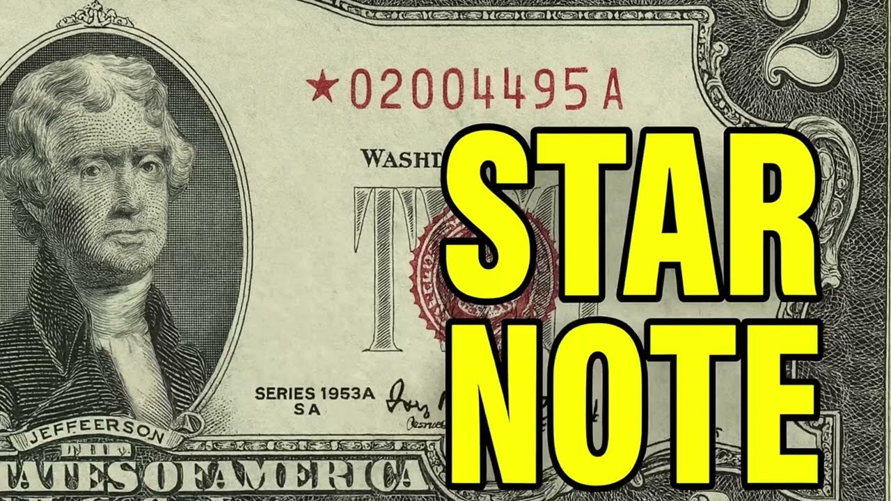 STAR NOTE $2 Bill! 1953 Red Seal Banknote Worth GOOD Money!