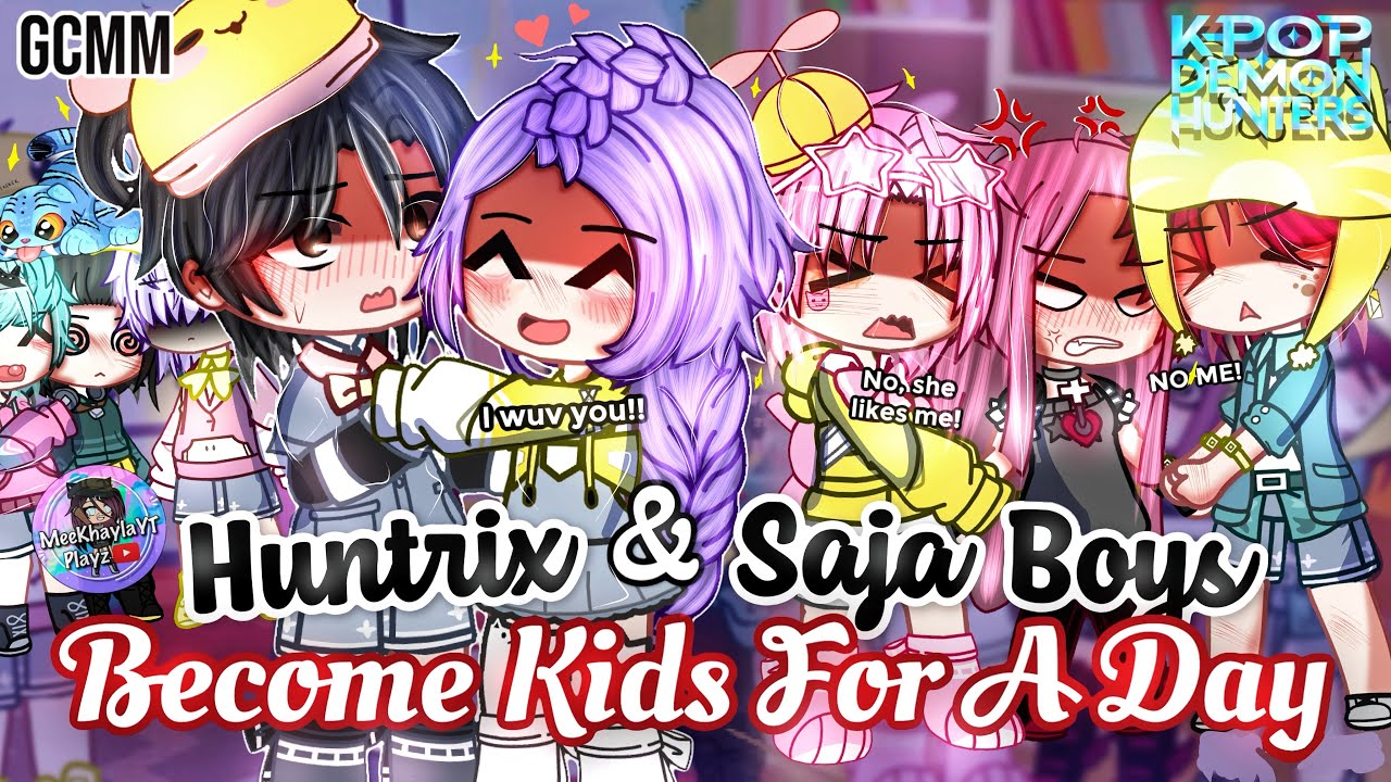 HUNTR/X и SAJA Boys становятся детьми на один день | KPOP Demon Hunters | GLMM / GCMM | Мини-филь...