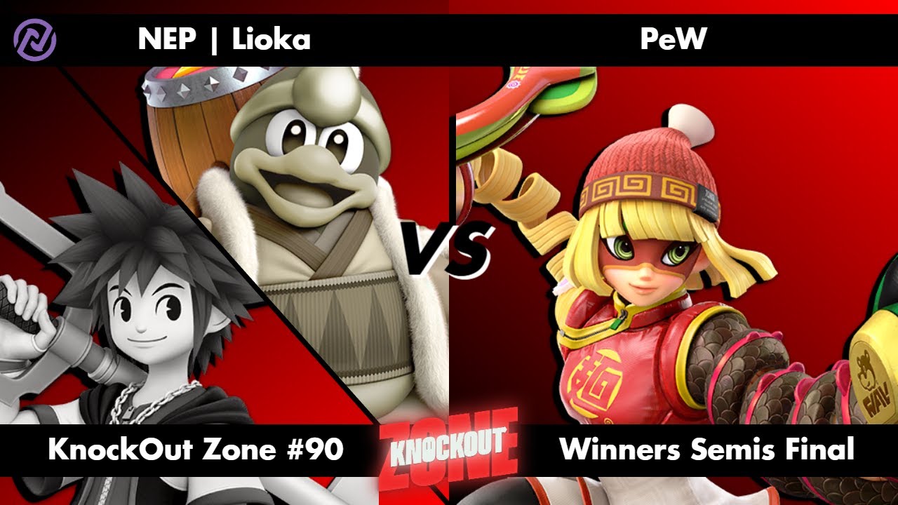 KnockOut Zone #90 - SSBU Winners Semis Final - Lioka (King Dedede/Sora) vs PeW (Min Min)