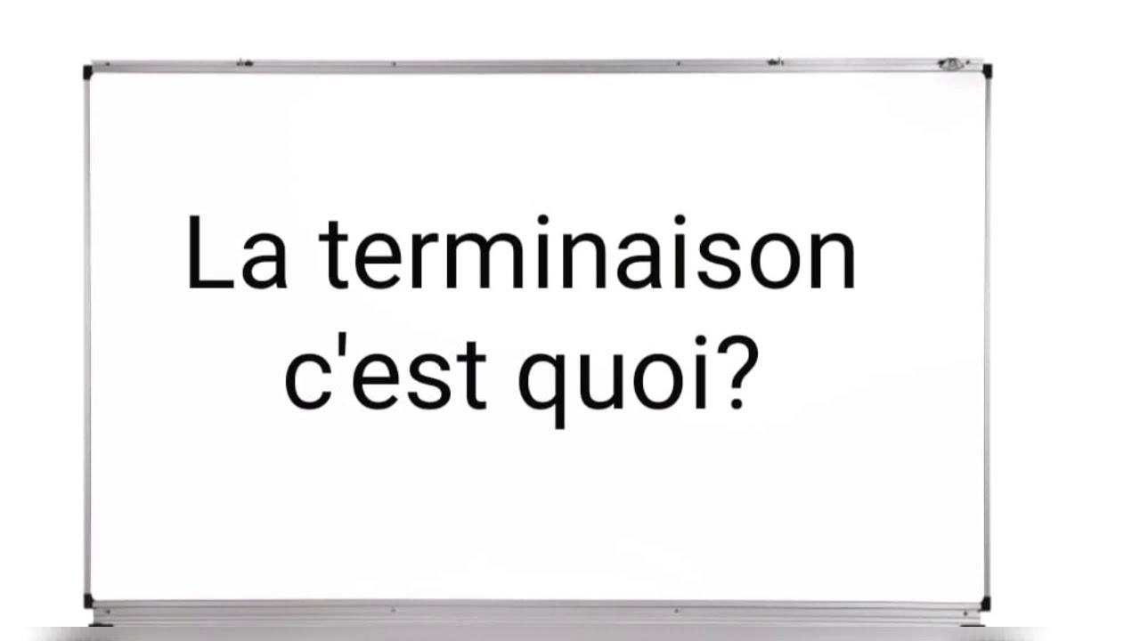 conjugaison :Le radical et la terminaison ( la désinence ) d'un verbe .