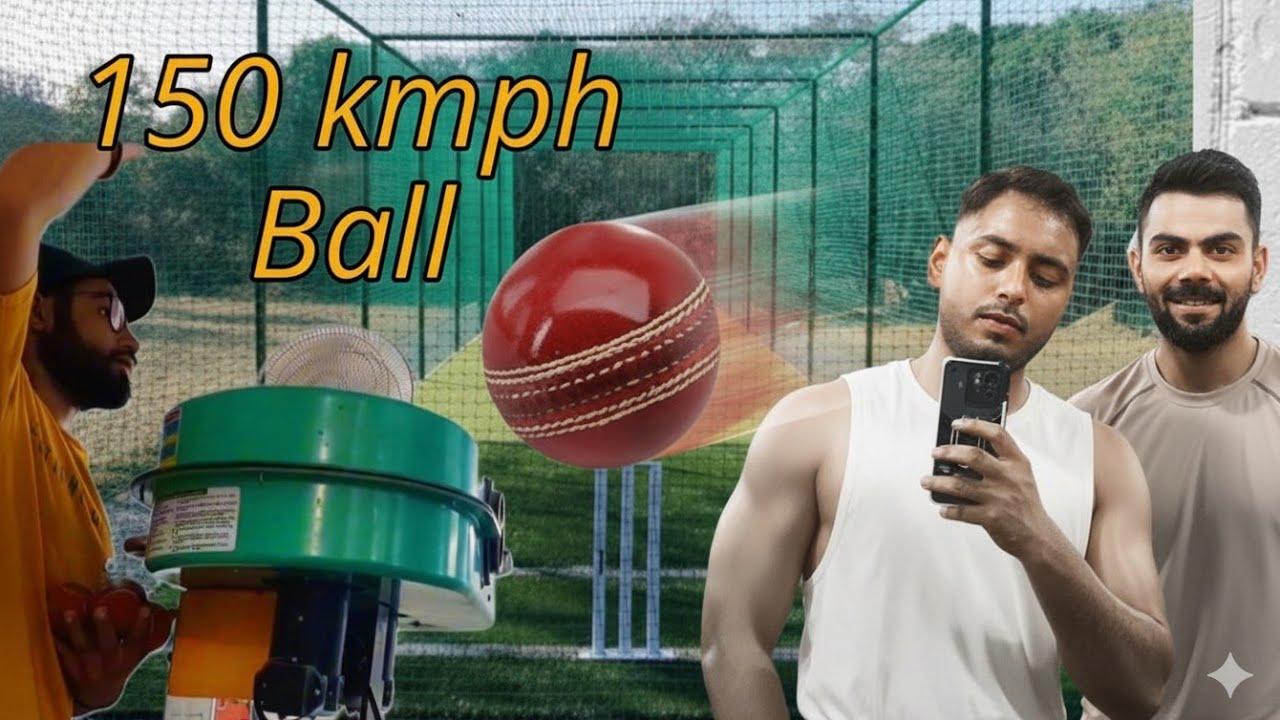 Bowling Machine 🏏Batting Challenge |first time Batting Experience on bowling Machine 