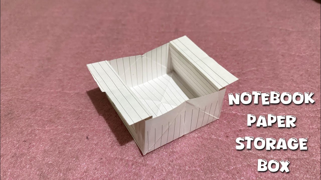 How To Make a Paper Storage Box Without Glue | Paper Storage Box Tutorial 