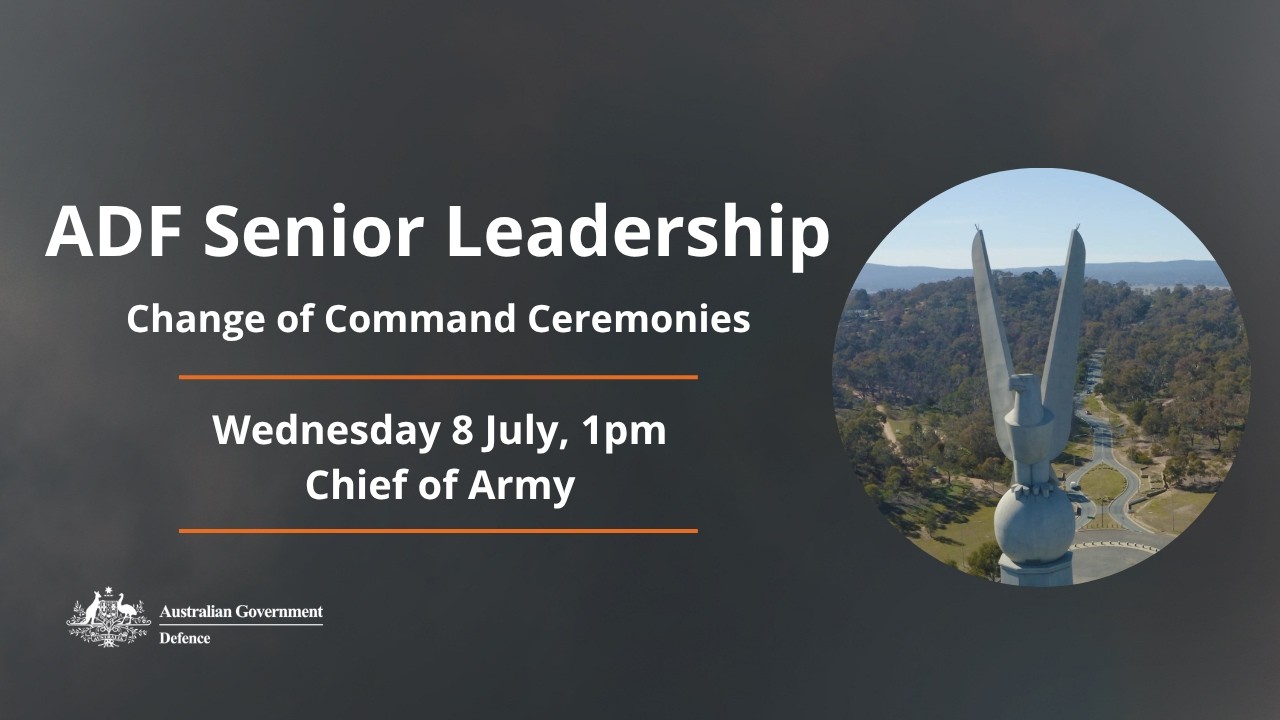 ADF | Chief of Army change of command ceremony