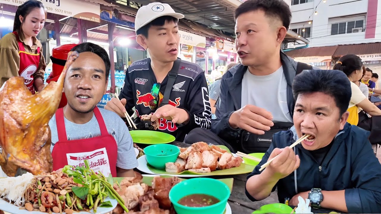 ร้านนี้บอกเลยว่าเด็ดมาก เป็ดย่างตัวละ100 รอบนี้พาหนุ่มระยองกับอำเภอฝางมากิน สุดยอดจริงๆๆ