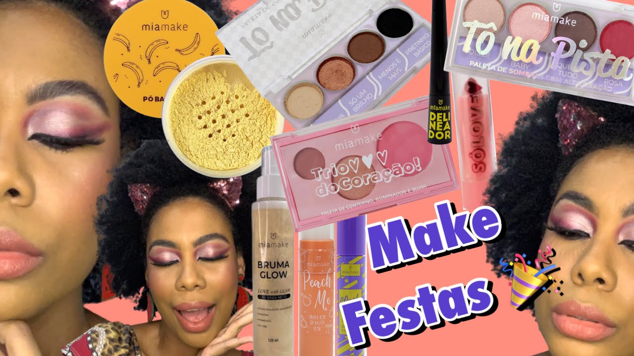 Maquiagem para Festas (Carnaval, Festival… - Testando Makes da Mia Make | by Kleide Naira