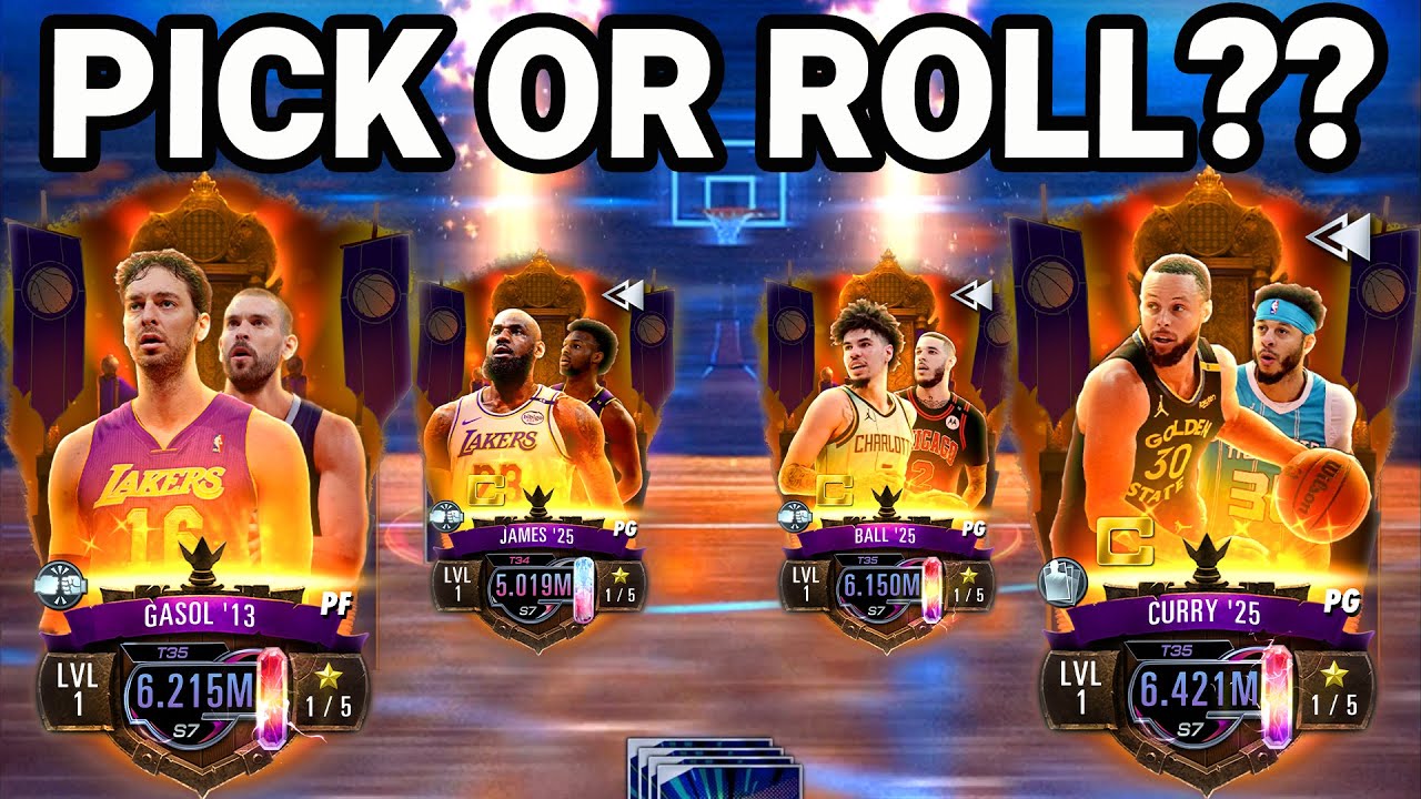 NBA 2K Mobile - INSANE Pick Or Roll Pack Opening (LeBron, Curry & Lamelo)