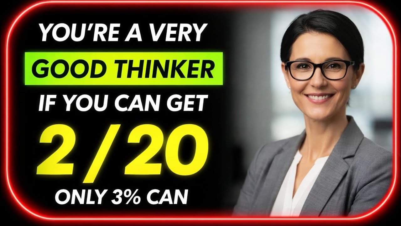 98% Fail This Brain Test! Can You Score 2/20? 🧠🔥