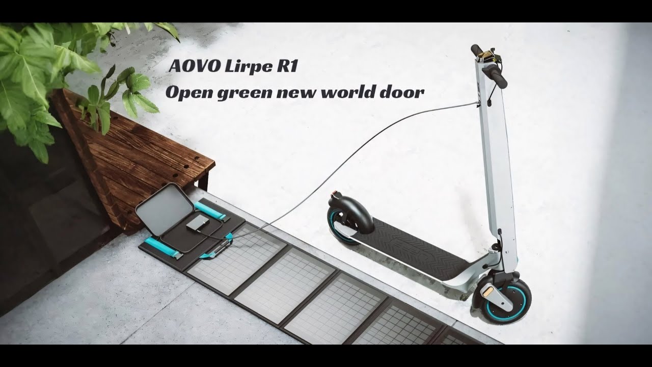 Open a new world door! AOVO Lirpe R1, First green solar electric scooter in the world | Kickstarter
