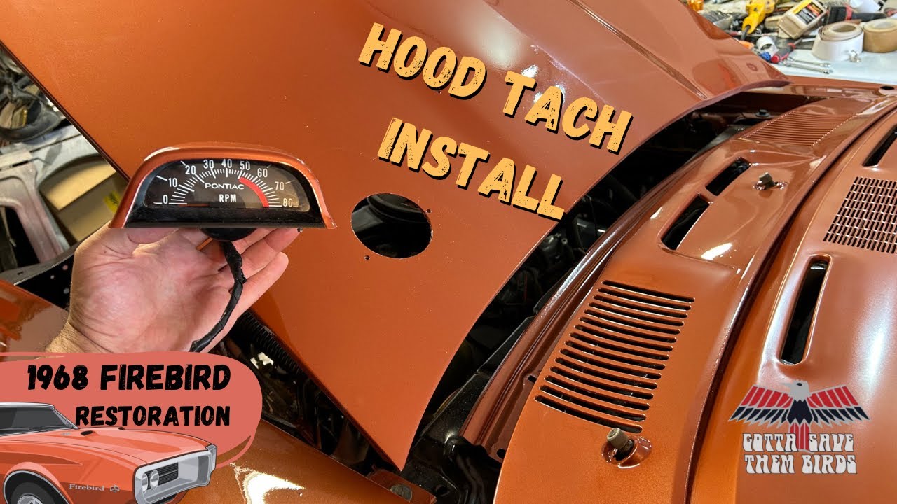 Hood tach install 1968 Firebird where and how to drill the holes