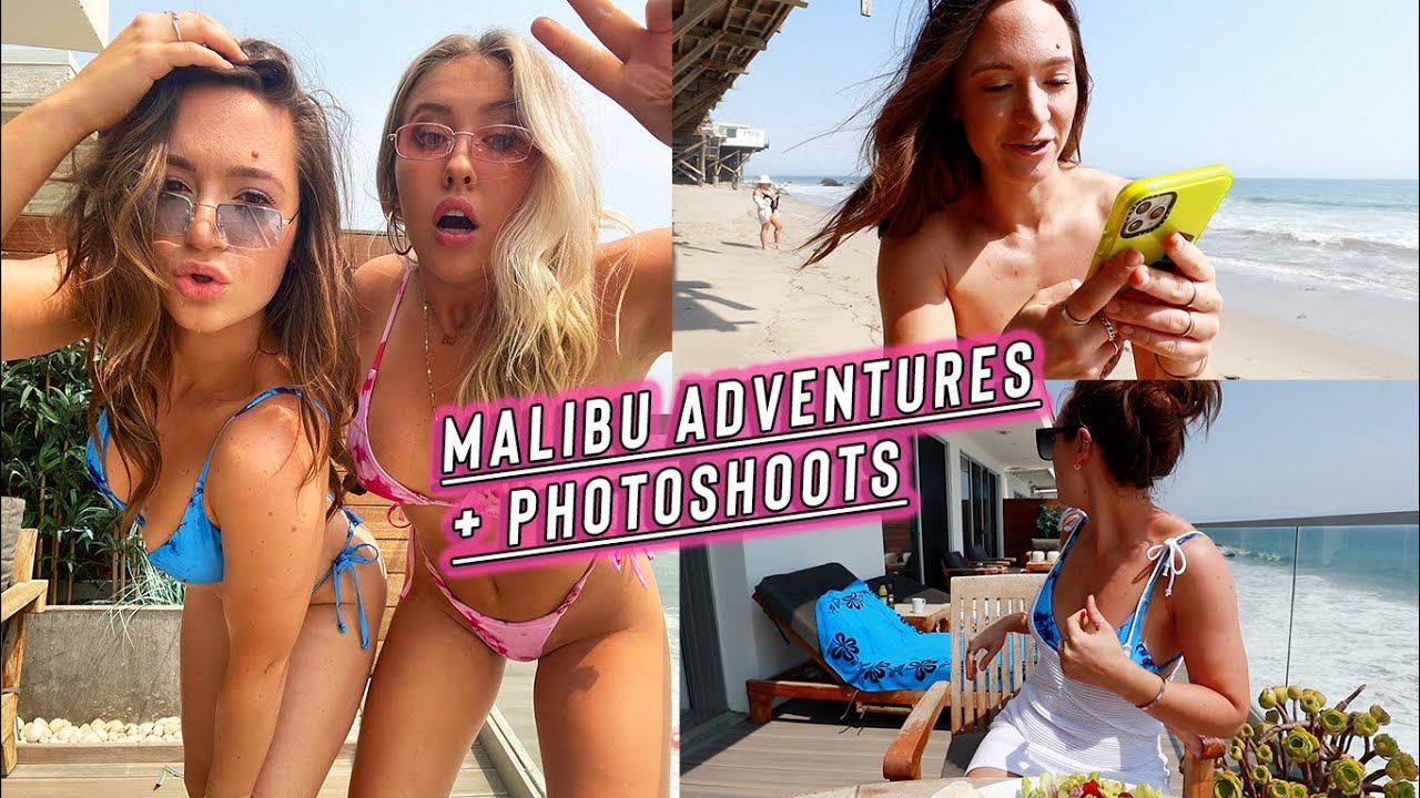 malibu adventures, clothing haul, + losing my top in the ocean LOL