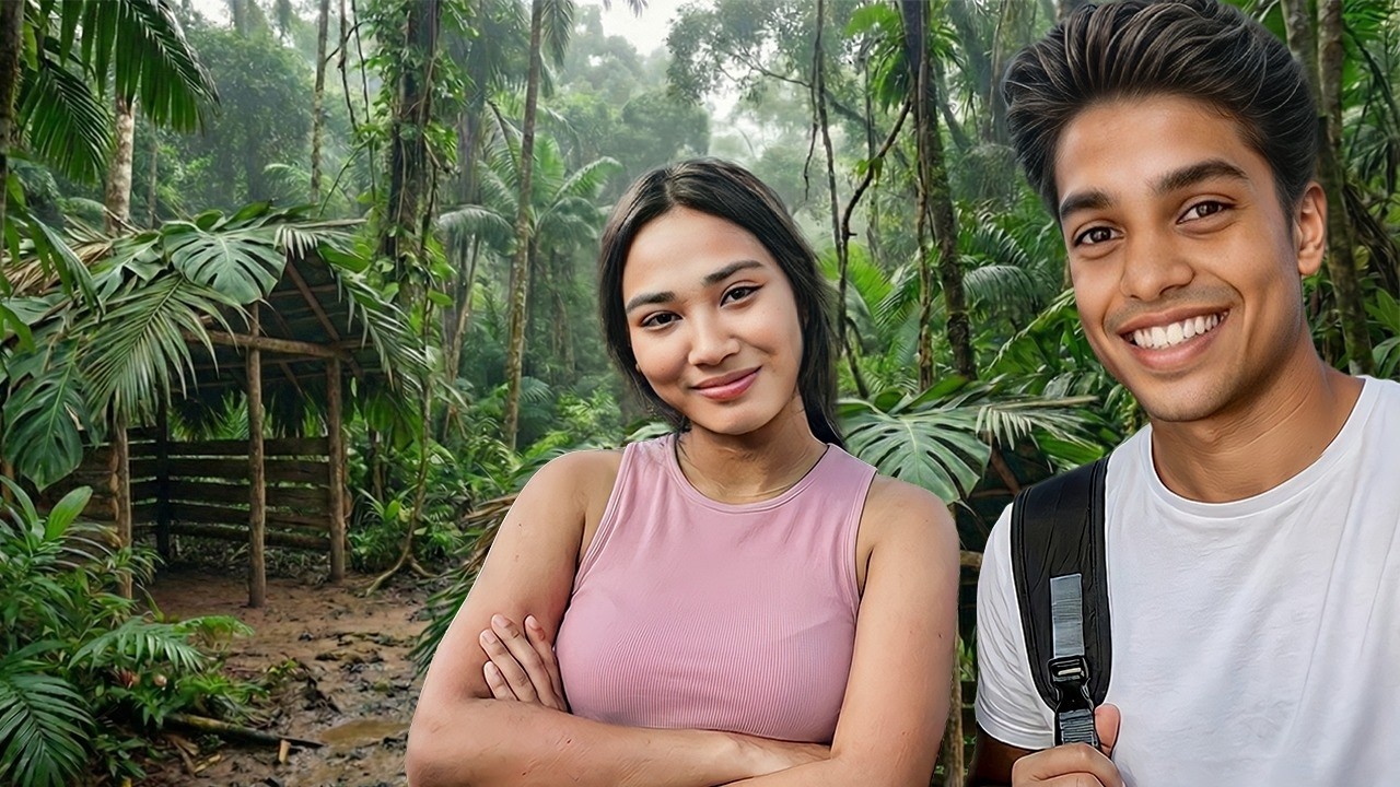 Solo Camping With A Girl In Northeast Jungle
