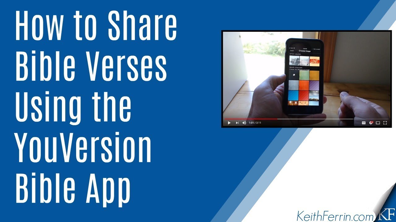 How to Share Bible Verses Using the YouVersion Bible App