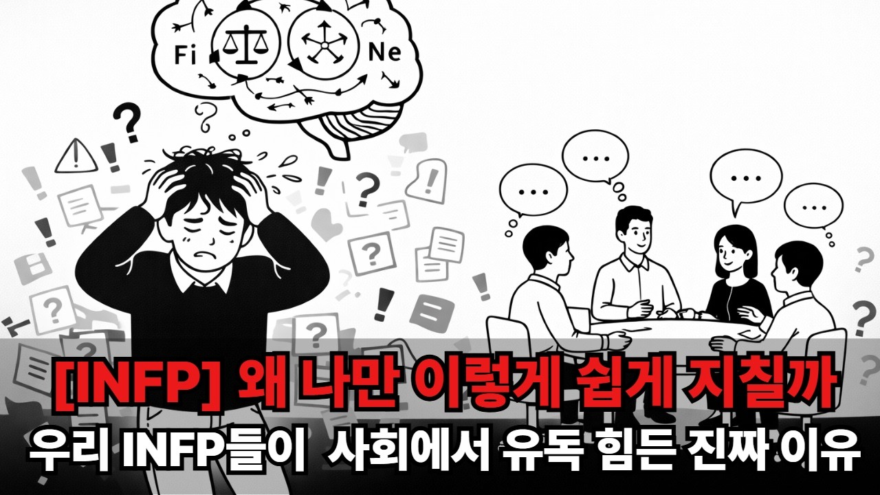 INFP 뇌의 비밀 : 아무것도 안 했는데 왜 이렇게 지칠까?
