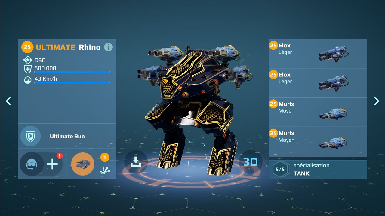 ELOX AND MURIX ULTIMATE RHINO (WAR ROBOT TEST SERVEUR)