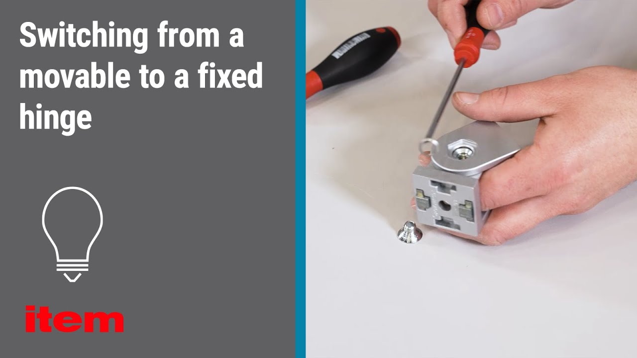 How do I convert a movable hinge from item into a rigid hinge? Practical tip