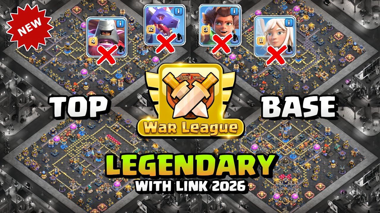 BEST TH18 CWL Base & War Base Links - Th18 Anti Throwers LEGEND LEAGUE Base Layout In CLASH OF CLANS