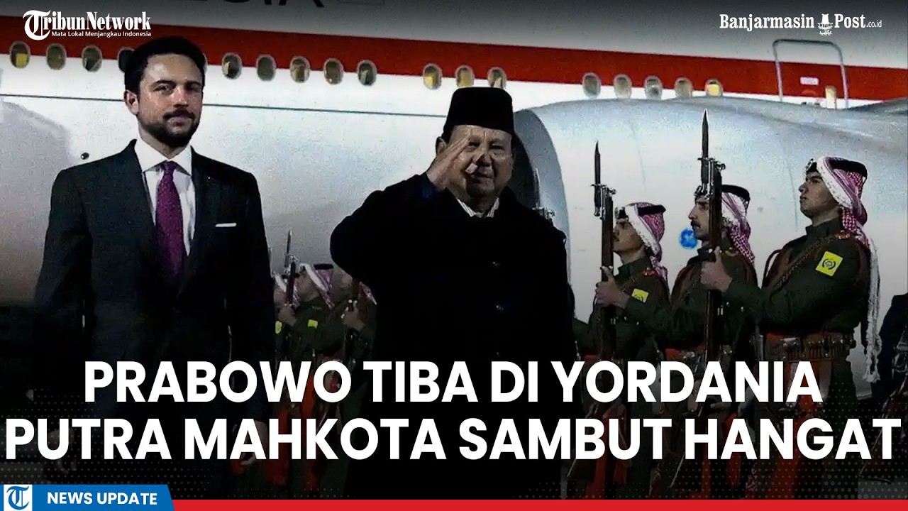 Detik-detik Prabowo Tiba di Yordania, Putra Mahkota Sambut Hangat Tunggu di Bawah Tangga Pesawat