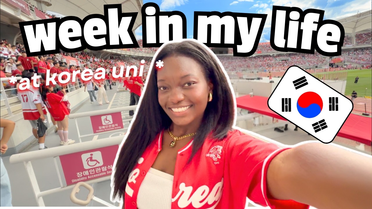 KOREA UNI week in a life 🇰🇷 | Game day, Kpop concerts, cafehopping