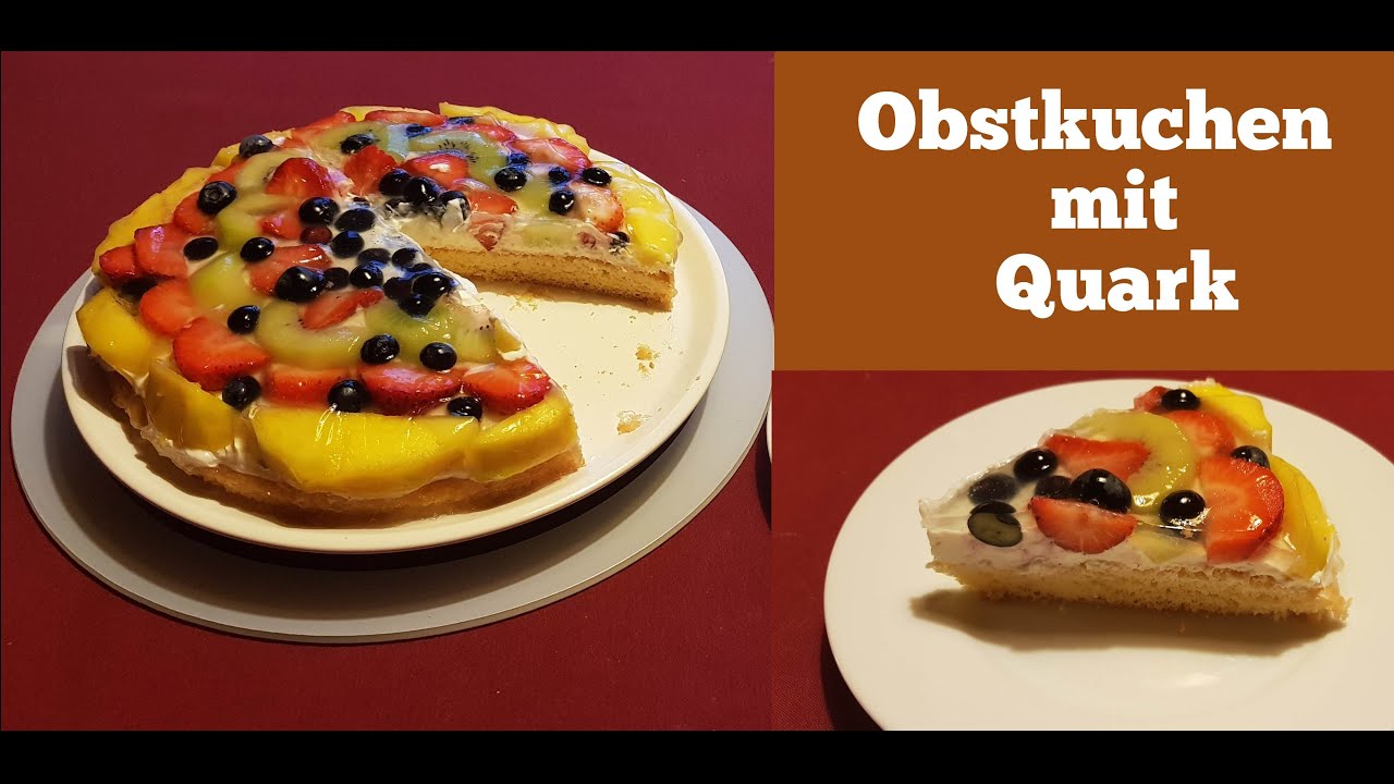 Fruitcake with Quark cream - easy and delicious