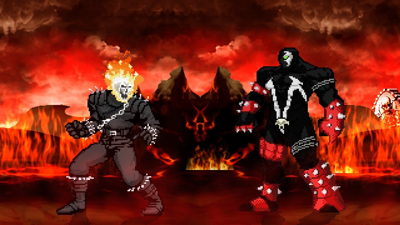 M.U.G.E.N: Ghost Rider VS Spawn (No Death Battle research)