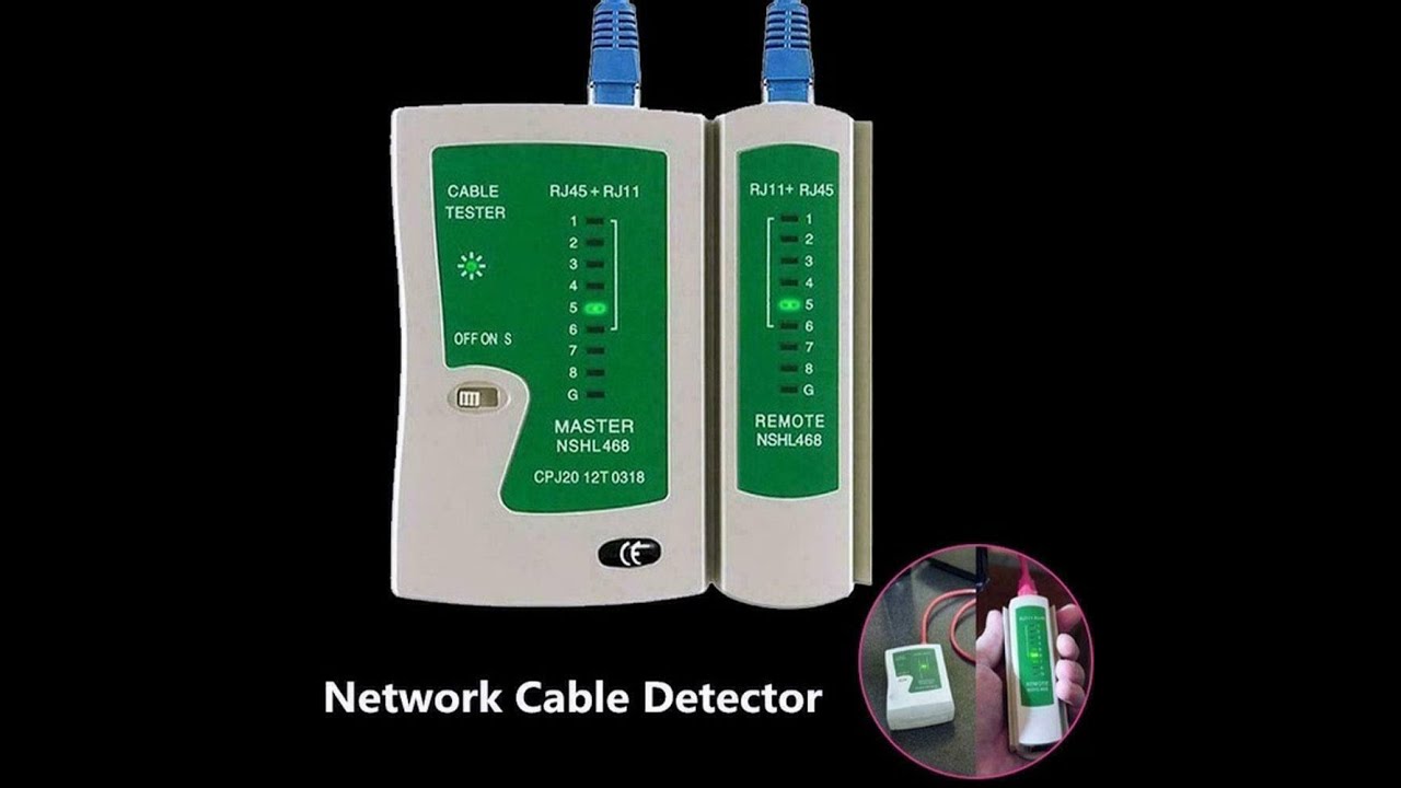 RJ45 RJ11 RJ12 CAT5 Network Cable LAN Tester
